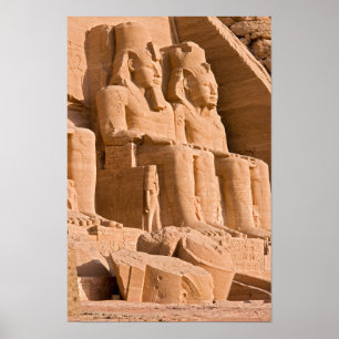 Affiche Grand Temple d'Abu Simbel - Ramsès II - Égypte
