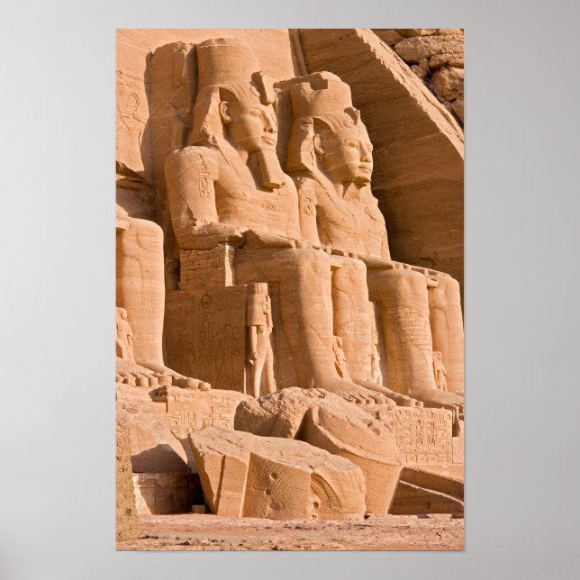 Affiche Grand Temple d'Abu Simbel - Ramsès II - Égypte (Devant)