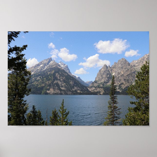 Affiche Grand Teton Mountains et Jenny Lake (Devant)