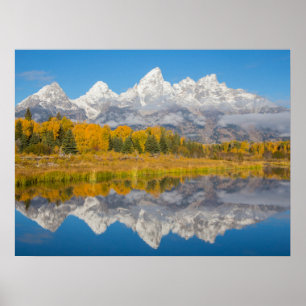 Affiche Grand Teton Mountains Wyoming