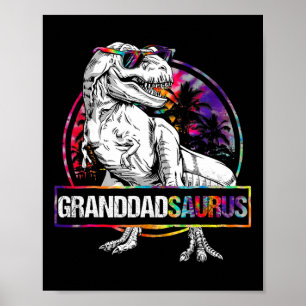 Affiche Granddadsaurus Dinosaure Grand-père Saurus T-shirt