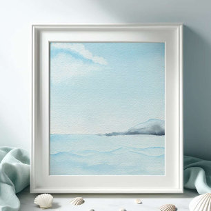 Affiche Grande aquarelle Ocean Art