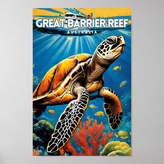 Affiche Grande barrière de corail Australie (Devant)