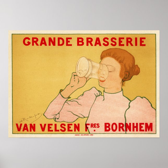 Affiche Grande Brasserie Van Velsen (Devant)