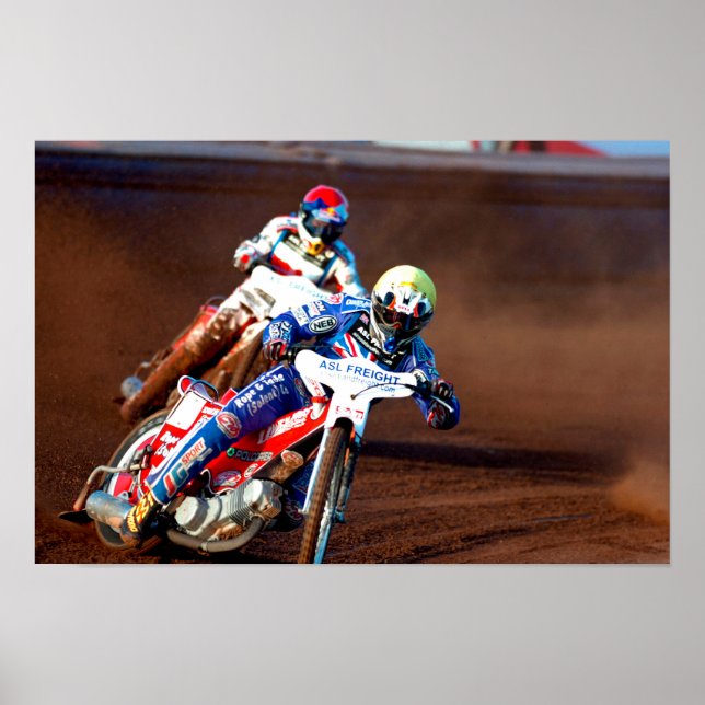 Affiche Grande-Bretagne Speedway Motorcycle Action (Devant)