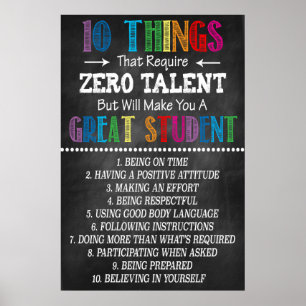 Affiche Grande classe étudiante Imprimable