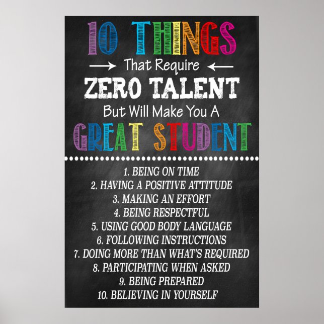 Affiche Grande classe étudiante Imprimable (Devant)