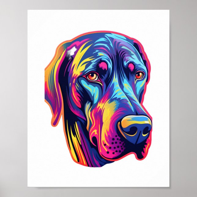 Affiche Grande conception Dane Neon (Devant)