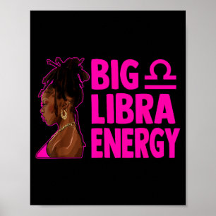 Affiche Grande énergie de la Balance Anniversaire Femme av