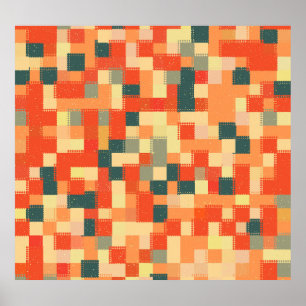 Affiche Grande géométrie : Motif Abstrait sans couture.