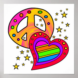 Affiche Grande grande paix et amour