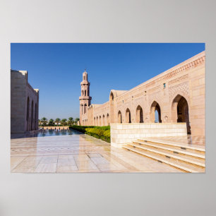Affiche Grande Mosquée du Sultan Qaboos à Mascate, Oman