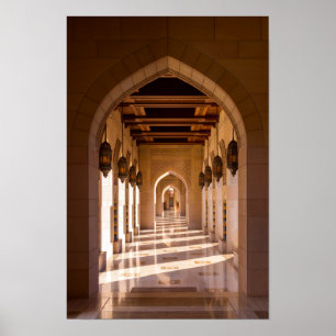 Affiche Grande Mosquée du Sultan Qaboos à Mascate, Oman