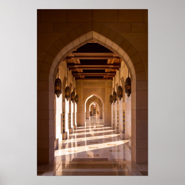 Affiche Grande Mosquée du Sultan Qaboos à Mascate, Oman (Devant)
