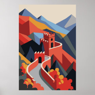 Affiche Grande Muraille de Chine