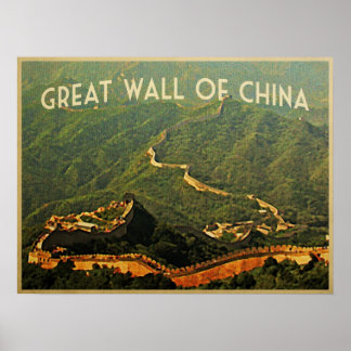 Affiche Grande Muraille De Chine