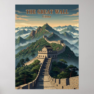 Affiche grande muraille de Chine