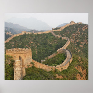 Affiche Grande Muraille de Chine à Jinshanling, Chine, Asi