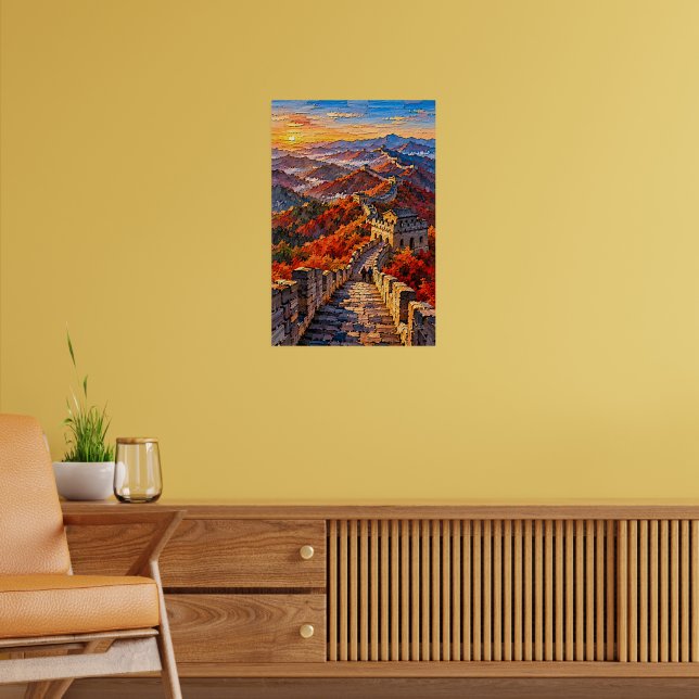 Affiche Grande Muraille en Feu d'Automne (Salon 2)