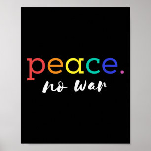 Affiche Grande Paix actuelle Pas de guerre Chemise de Paix