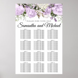 Affiche Grande Plaine Florale 12 Table Mariage
