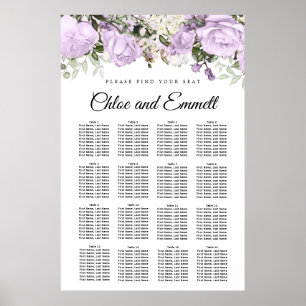 Affiche Grande Plaine Florale 16 Table Mariage