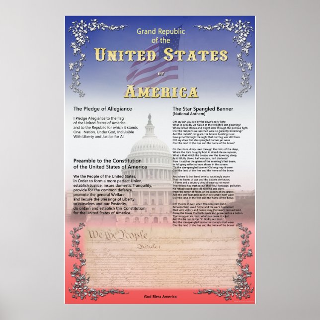 Affiche Grande République des États-Unis (Devant)