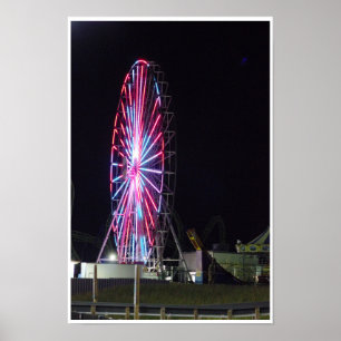 Affiche Grande roue la nuit