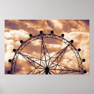 Affiche Grande roue sur ciel