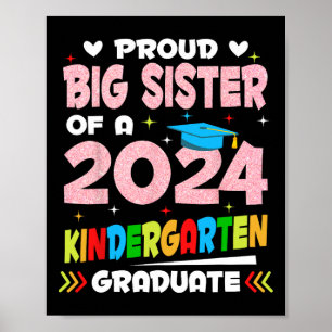 Affiche Grande Soeur De 2024 Diplôme D'Études Secondaires
