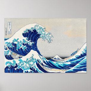 Affiche Grande vague au large de Kanagawa - Katsushika Hok