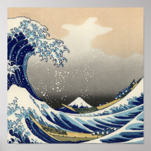 Affiche Grande Vague au large de Kanagawa & Mont Fuji Mer