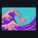Affiche Grande vague dans le style Vaporwave Pop Art. Affi<br><div class="desc">Grande vague dans le style Vaporwave Pop Art. Vue sur le saut de crête de l'océan. Illustration de ligne stylisée du 19ème siècle imprimé japonais. vague, vapeur, japan, art, grand, artwork, synthwave, design graphique, hokusai, arrière - plan, japonaise, tempête, beau, crête, décoration, minimalisme, peinture, eau, asie, grand, vintage, illustration, rétro,...</div>