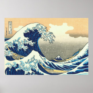 Affiche Grande vague de Hokusai
