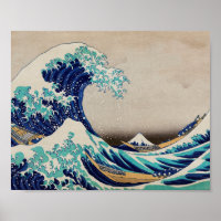 Grande vague d'Hokusai au large de Kanagawa. art j