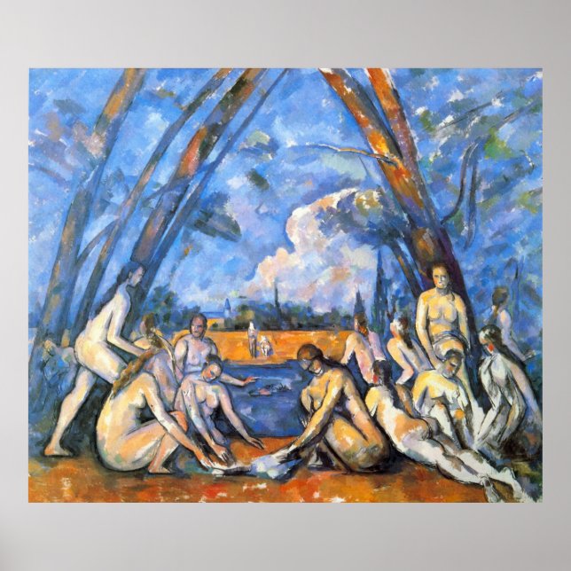 Affiche Grandes Baies 2 de Paul Cezanne (Devant)