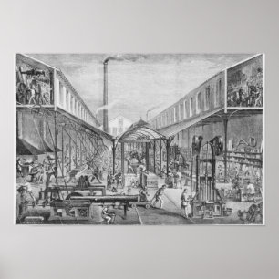 Affiche Grandes industries, ateliers de construction