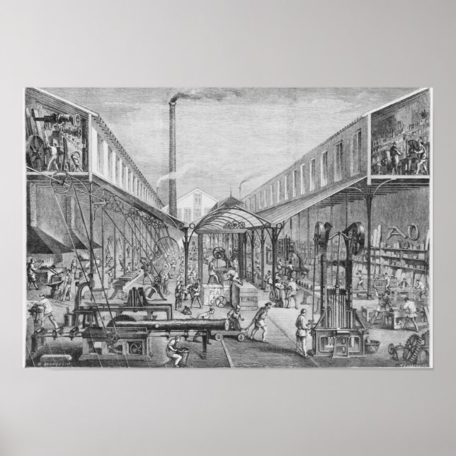 Affiche Grandes industries, ateliers de construction (Devant)