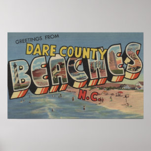 Affiche Grandes scènes de lettre - plages du comté de