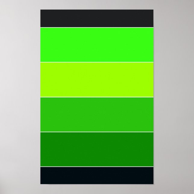 Affiche Grandes vertes et noires (Devant)