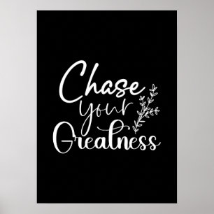 Affiche Grandeur de la chasse - Gym Hustle de succès Motiv
