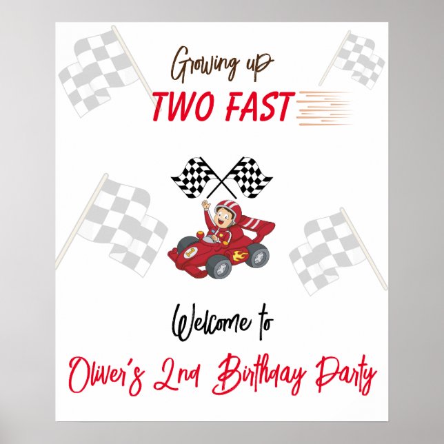 Affiche Grandir trop vite 2e anniversaire  (Devant)