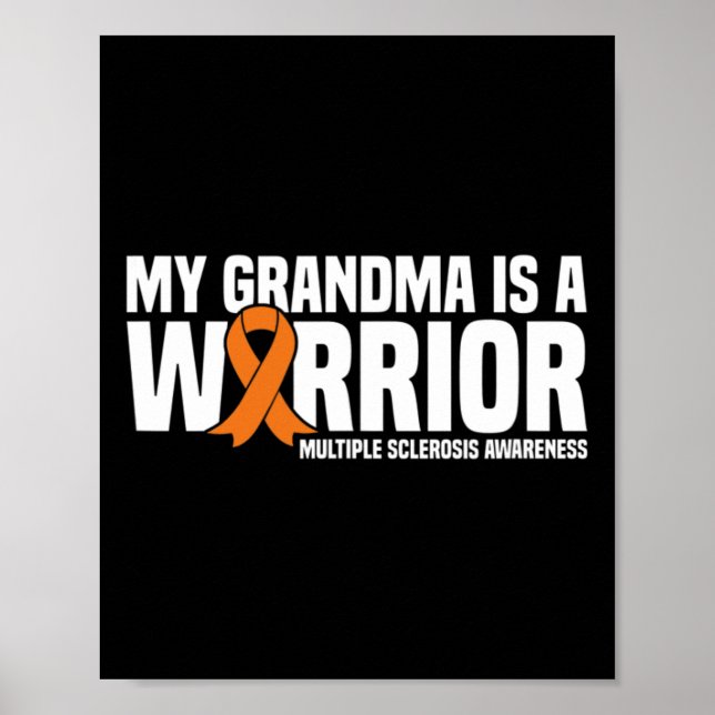 Affiche Grandma Est Un Guerrier Ms Multiple Sclerosis (Devant)