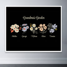 Grandma Flower Garden Custom 5 Nom Vintage Floral