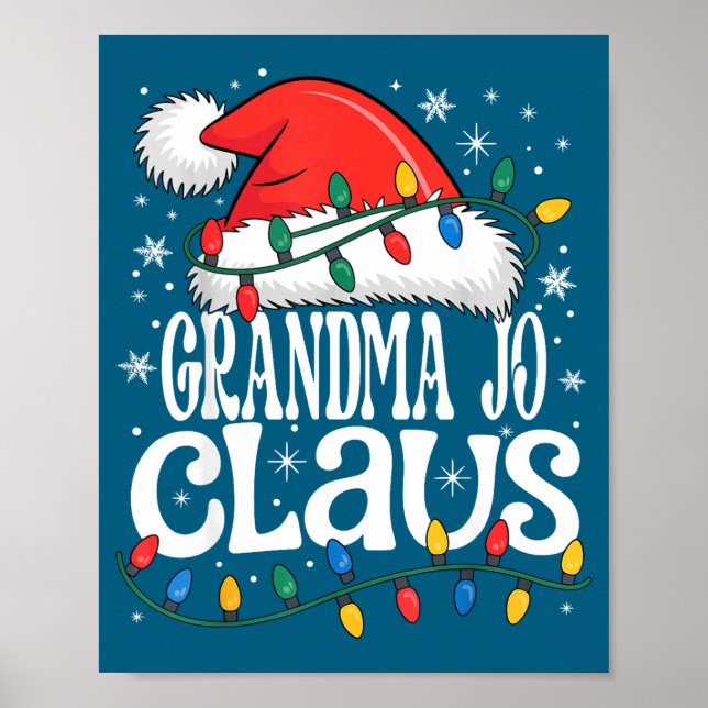 Affiche Grandma Jo Claus Funny Xmas Christmas Grandma Holi (Devant)