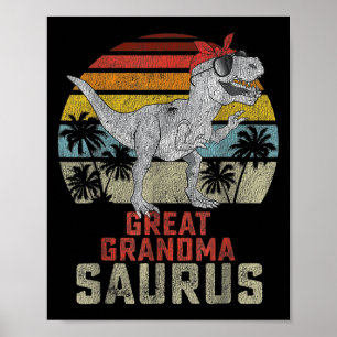Affiche Grandmasaurus T Rex Dinosaur Grand Grand Saurus