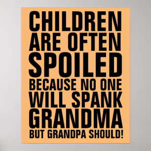 AFFICHE GRANDPA DEVRAIT ÉPAUTER GRANDMA SIGNS