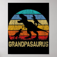 Grandpa Dinosaur T Rex Grandpasaurus 2 enfants