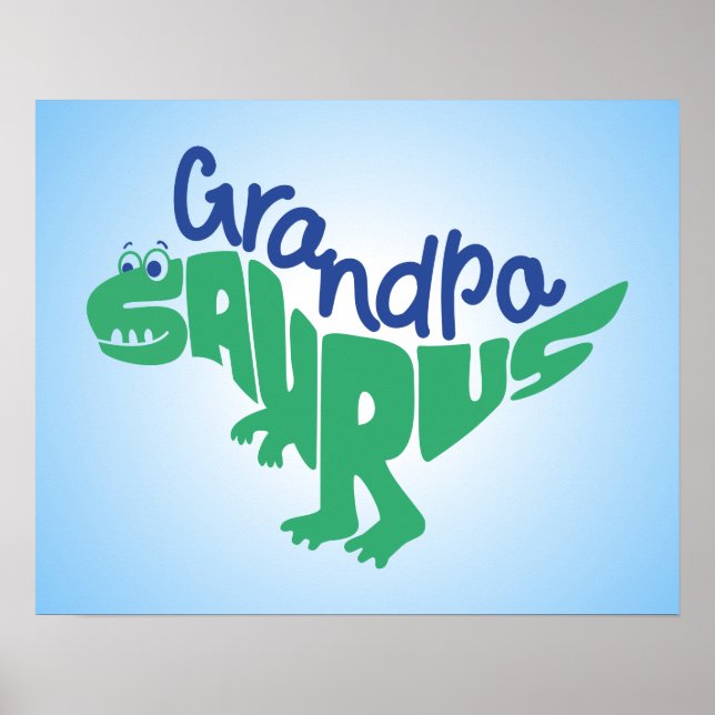 Affiche Grandpa Saurus Graphic (Devant)