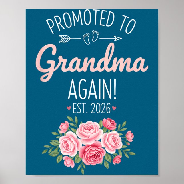 Affiche Grandparent Promoted To Grandma Again Est. 2026, N (Devant)